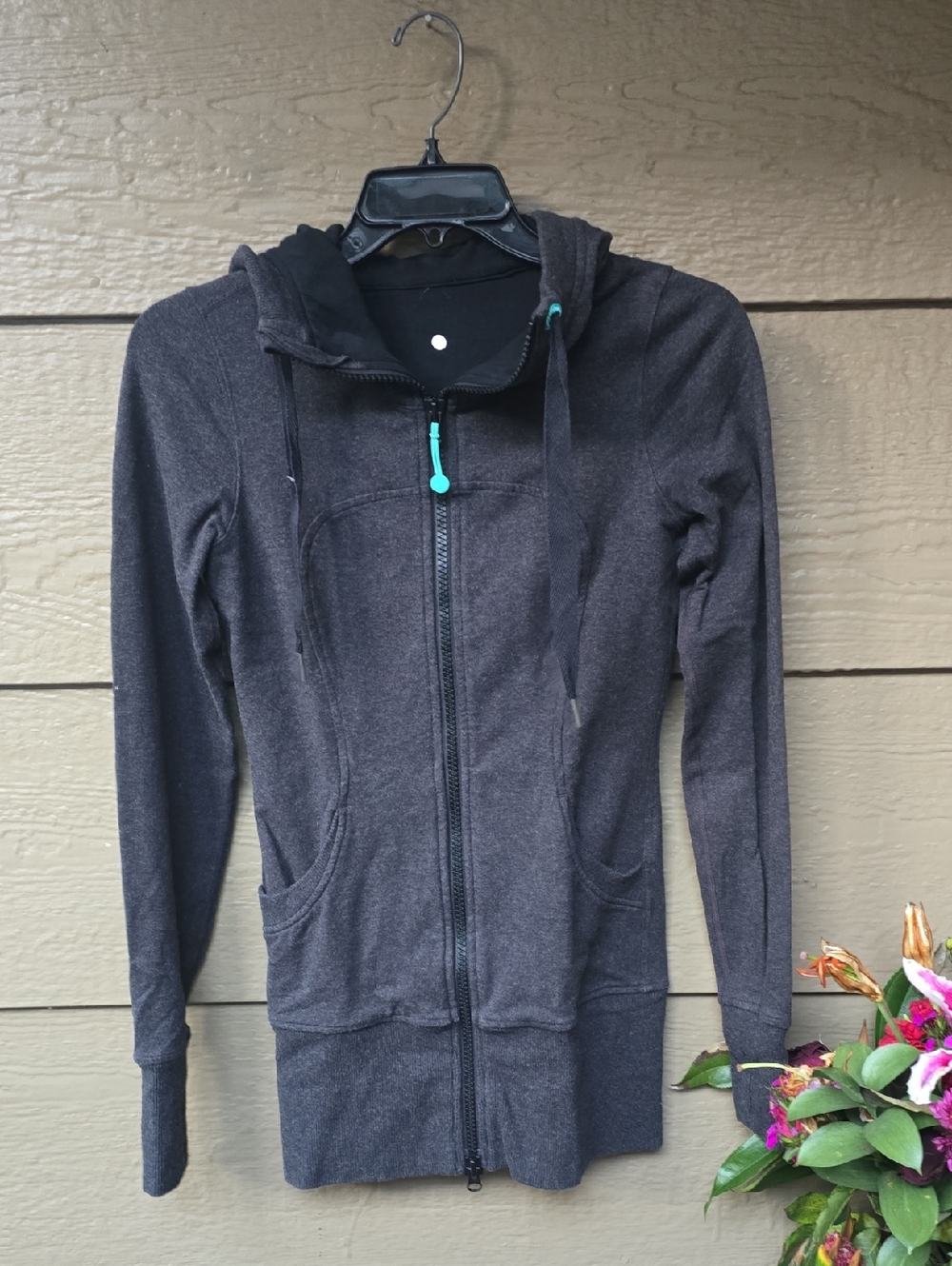 Lululemon Scuba Hoodie Charcoal Gray Full Zip Jacket Size 4